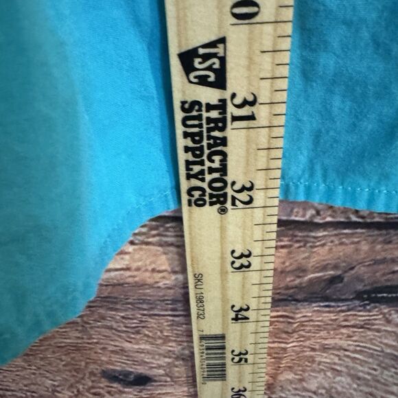 Cinch Western Shirt Medium Men’s Blue Flip Cuff Long Sleeve Button Down Cowboy - Picture 5 of 8